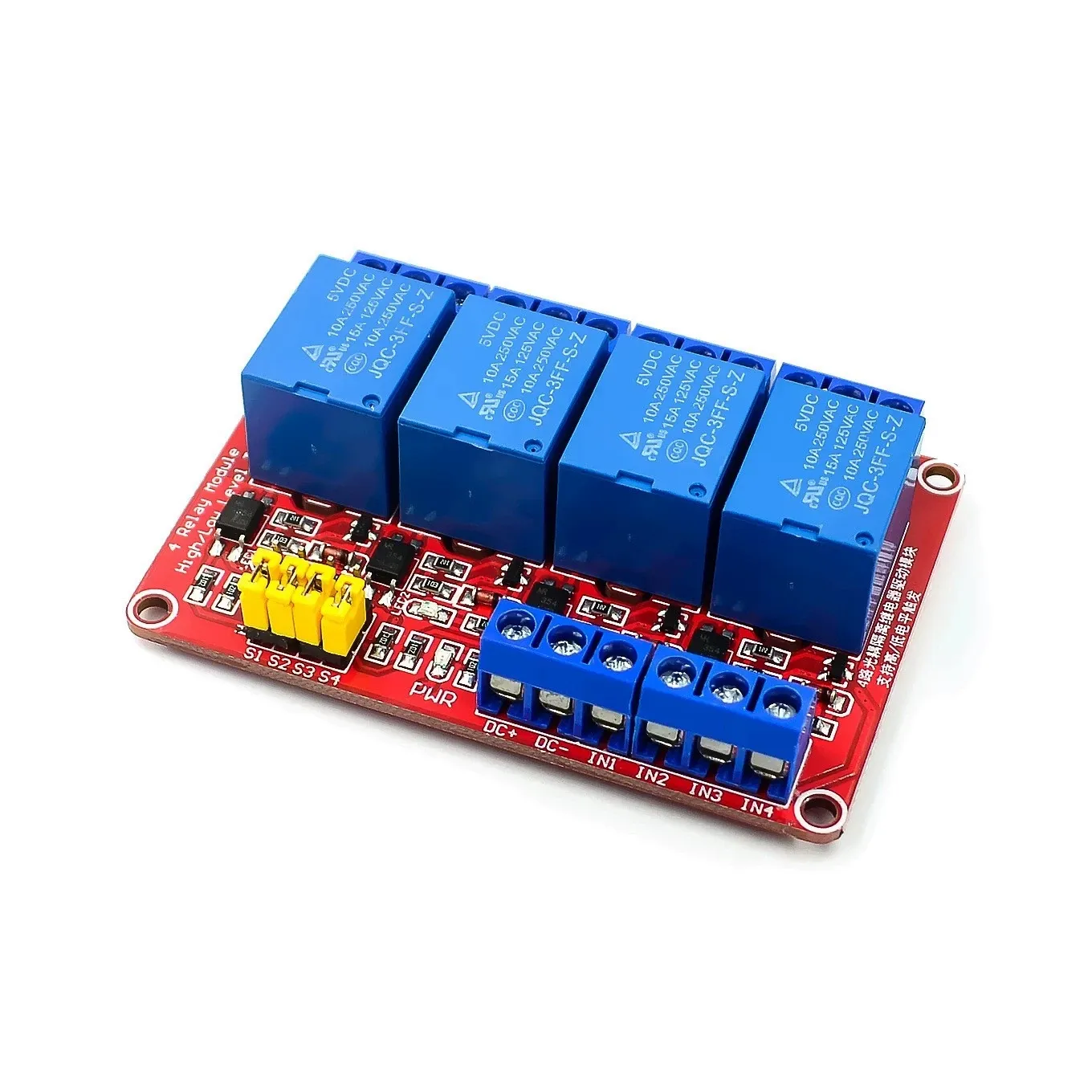 Relaismodule 4-kanaal 5V